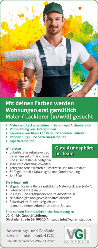 VGI-Stellenanzeige-Maler VGI Stellenanzeige Maler Bodenleger